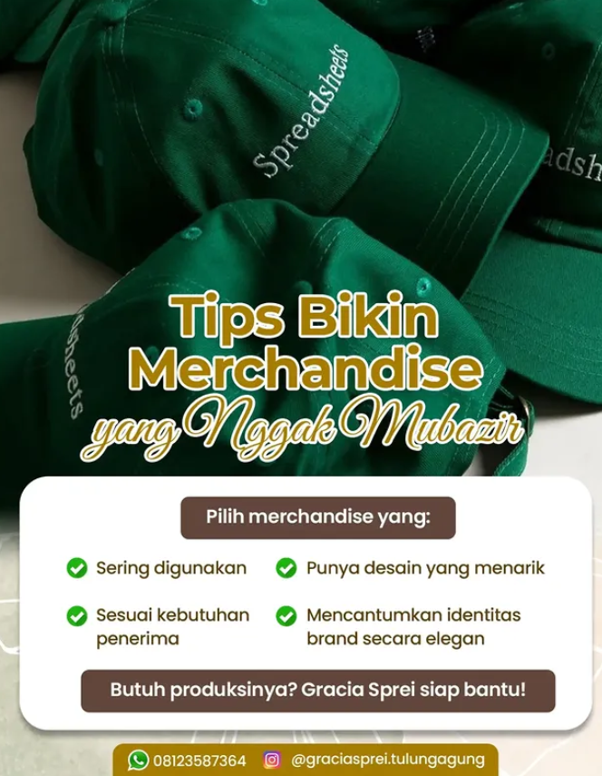 <p>Mau bikin merchandise yang benar-benar kepakai?